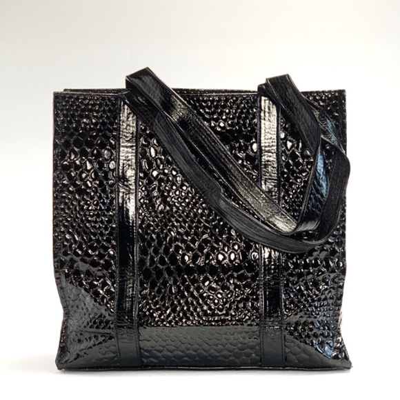 (NWOT) EVELYN CHARLES | Faux Alligator Small Tote - Picture 5 of 7